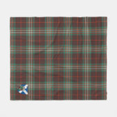Scotts Scott Brown Ancient Tartan Pset Fleece Deken (Voorkant (Horizontaal))