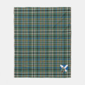 Scotts Scott Brown Modern Tartan Pset Fleece Deken (Voorkant)