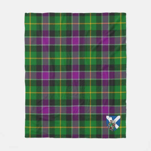 Scotts Selkirk Tartan Pset Fleece Deken (Voorkant)