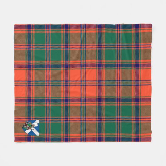 Scotts Stewart of Appin Ancient Tartan Pset Fleece Deken (Voorkant (Horizontaal))