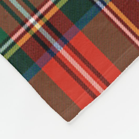 Scotts Stewart Royal Modern Tartan Pset Fleece Deken (Hoek)