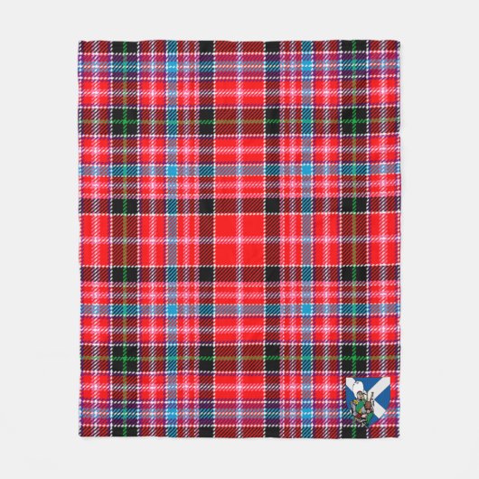 Scotts Straiton Tartan Pset Fleece Deken (Voorkant)