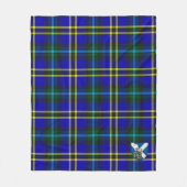 Scotts Weir Modern Tartan Pset Fleece Deken (Voorkant)