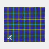 Scotts Weir Modern Tartan Pset Fleece Deken (Voorkant (Horizontaal))
