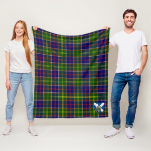 Scotts Whitefoord Tartan Schotlandse ruit Fleece Deken
