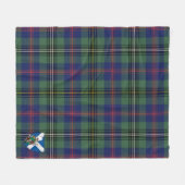 Scotts Wood Tartan Fleece Deken (Voorkant (Horizontaal))