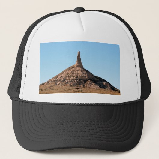 Scottsbluff Nebraska Chimney Rock Spire Trucker Pet (Voorkant)