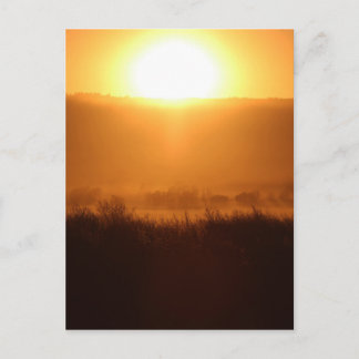 Scottsbluff Nebraska Farming Harvest Fall Sunset Briefkaart