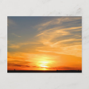 Scottsbluff Nebraska Farming Harvest Herfst Sunset Briefkaart
