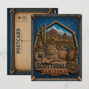 Scottsdale Arizona Ansichtkaart Reis Vintage Briefkaart