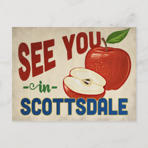 Scottsdale Arizona Apple - Vintage Travel Briefkaart
