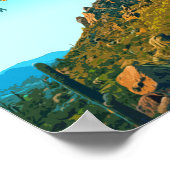 Scottsdale Arizona Cactus en Mountain  Poster (Hoek)