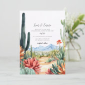 Scottsdale Arizona Desert Wedding Invitation (Debout devant)