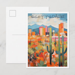 Scottsdale Arizona Kunst Reizen Briefkaart