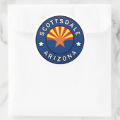 Scottsdale Arizona Ronde Sticker (Tas)