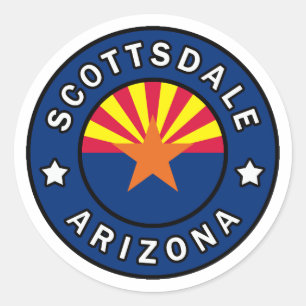 Scottsdale Arizona Ronde Sticker