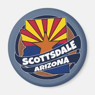 Scottsdale Arizona vlag burst magnet Magneet