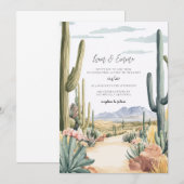 Scottsdale Arizona Wedding Invitation (Devant / Derrière)