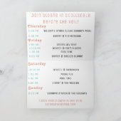 Scottsdale Bachelorette Invitation avec Itinéraire (Intérieur)