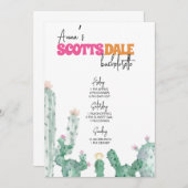 Scottsdale Bachelorette Itinerary Programma (Voorkant / Achterkant)