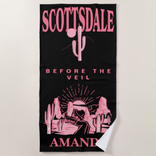 Scottsdale Bachelorette Party Gepersonaliseerd Bri Strandlaken