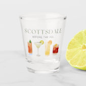 Scottsdale Bachelorette Party Shot Glass Shot Glas (Voorkant)