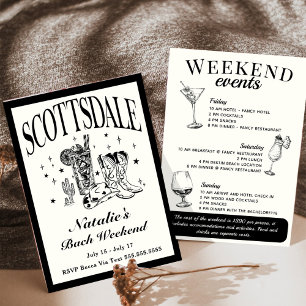Scottsdale Bachelorette Sociale Cocktail Route Kaart