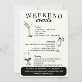 Scottsdale Bachelorette Sociale Cocktail Route Kaart (Achterkant)