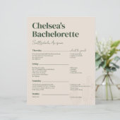 Scottsdale Bachelorette Weekendschema (Staand voorkant)