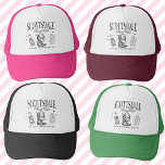Scottsdale Bachelorte Party Social Club<br><div class="desc">Préparez-vous à tourner les têtes à votre bash de bachelorette Scottsdale avec notre casquette de camionnette de club social Scottsdale Bachelorette Party! Ce casquette est l'accessoire ultime pour votre expérience de bachelorette de luxe personnalisée, rempli de tous les attributs clés pour le rendre inoubliable. Conçu pour la mariée et sa...</div>