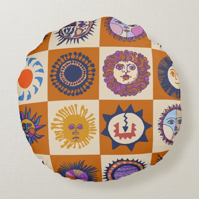 Scottsdale Del Sol Rond Kussen (Achterkant)