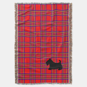 Scotty Dog Plaid Scottish Terrier Deken Cadeau