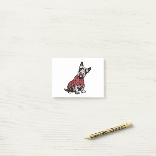 Scotty Dog Post-it® Notes (Op bureau)