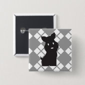 Scotty Valentijn Rebel Scotty Vierkante Button 5,1 Cm (Voorkant /achterkant)