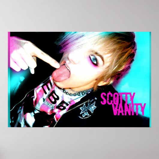 Scotty Vanity Tongue Poster (Voorkant)