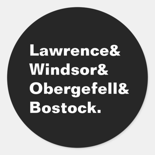 SCOTUS Gelijkheid Hoesjes Sticker (Voorkant)