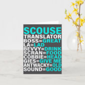 Scouse Accent Vertaler Funny Liverol Kaart (Gele Bloem)
