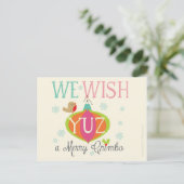 Scouse kerstkaart feestdagenkaart (Staand voorkant)