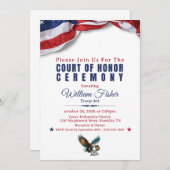 Scout Achievement Ceremony Invitation (Devant / Derrière)