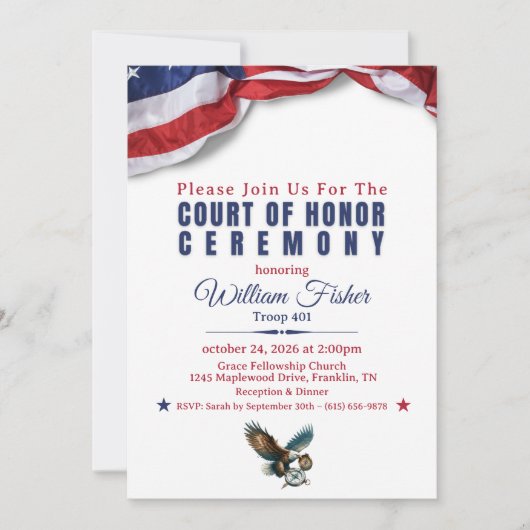 Scout Achievement Ceremony Invitation (Devant)