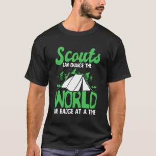 Scout Badge Uniform Natuur Wilderness Scouting T-shirt