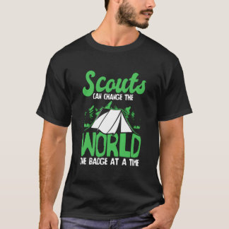 Scout Badge Uniform Natuur Wildernis Verkennen T-shirt