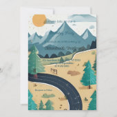 scout Camping party birthday  invitation (Devant)