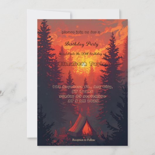 scout comping party invitations (Devant)