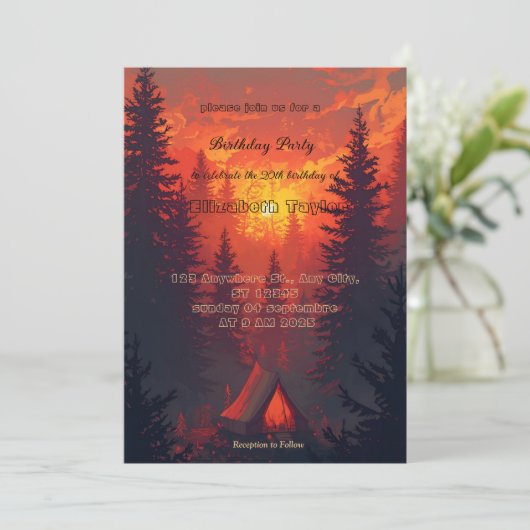 scout comping party invitations (Debout devant)