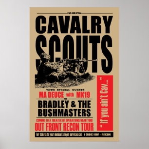 scout de 19D Cav, affiche de style de concert