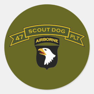 Scout Dog Platoons Ronde Sticker