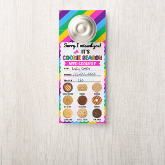 Scout Gestreepte Cookies Door Hanger