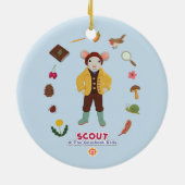 Scout & Gumboot Kinder Keramisch Ornament (Achterkant)