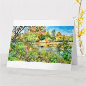 Scout Lake, Greendale, carte de note WI (Fleur jaune)